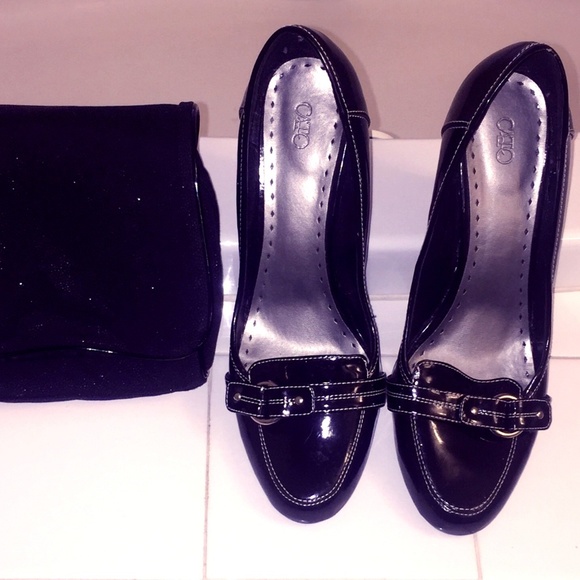 Cato Slip-On Heels - Black - NWOT - Picture 1 of 6